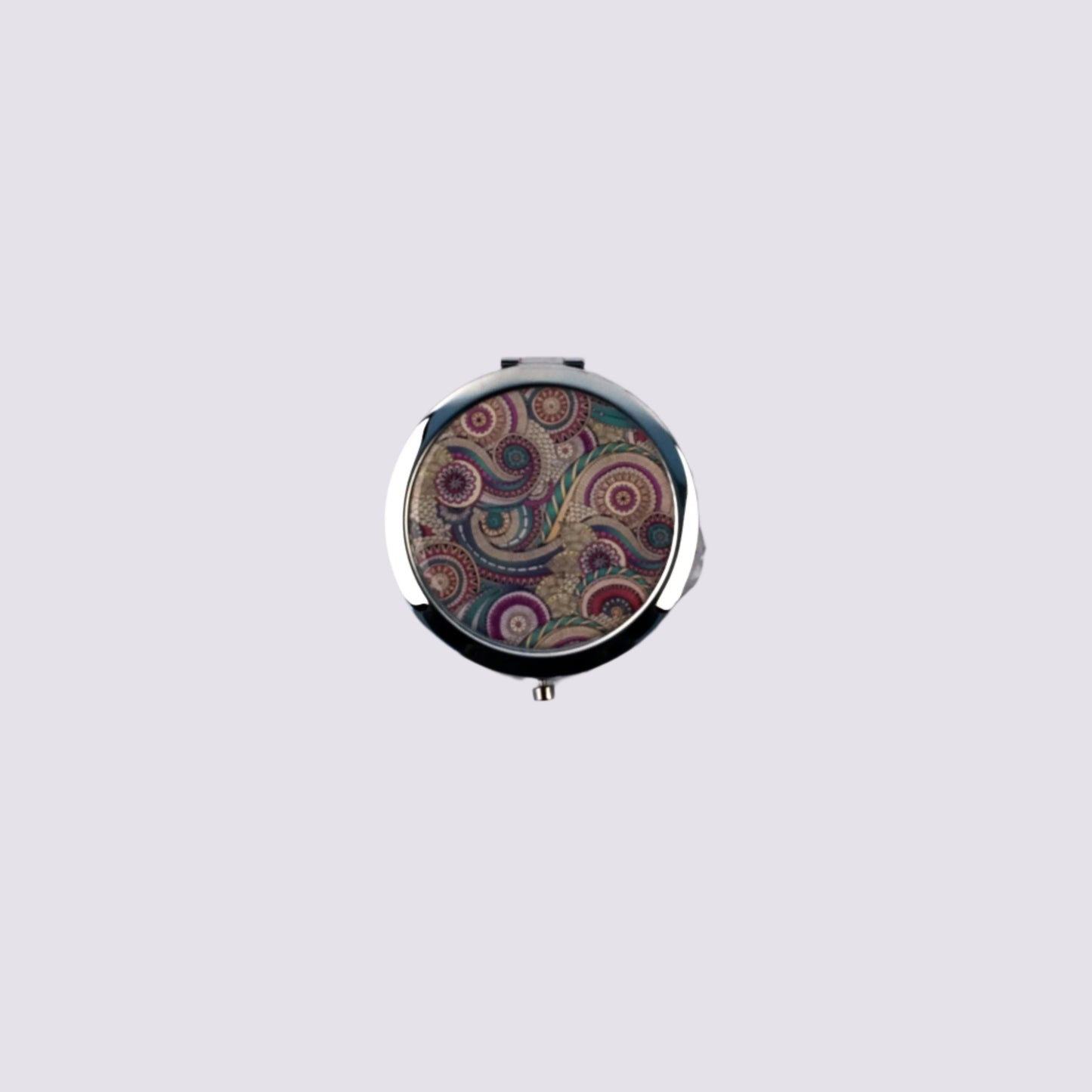 CindyClaire - Folding Pocket Mirror - Assorted Colors and Designs - Double-Sided 1X/2X Magnifying, Travel Mirror,Pocket Makeup Mirrors