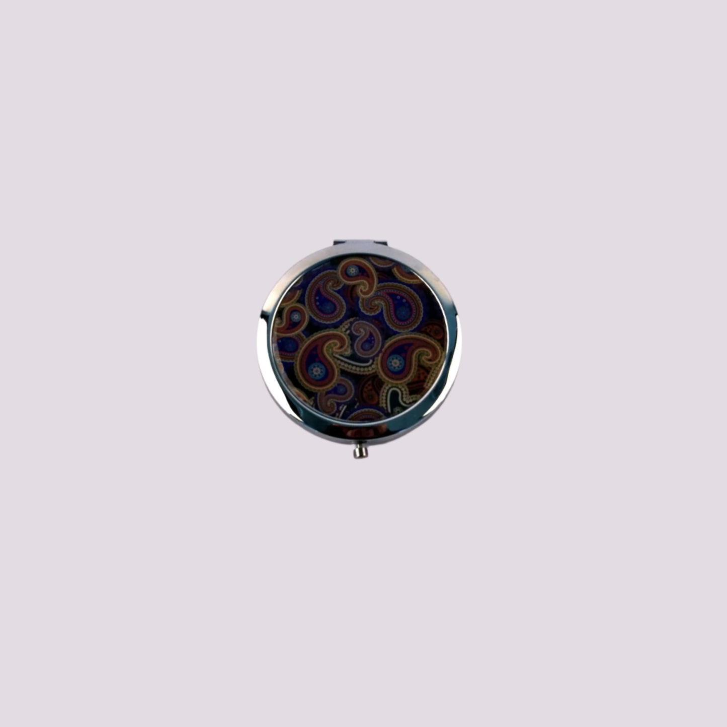 CindyClaire - Folding Pocket Mirror - Assorted Colors and Designs - Double-Sided 1X/2X Magnifying, Travel Mirror,Pocket Makeup Mirrors