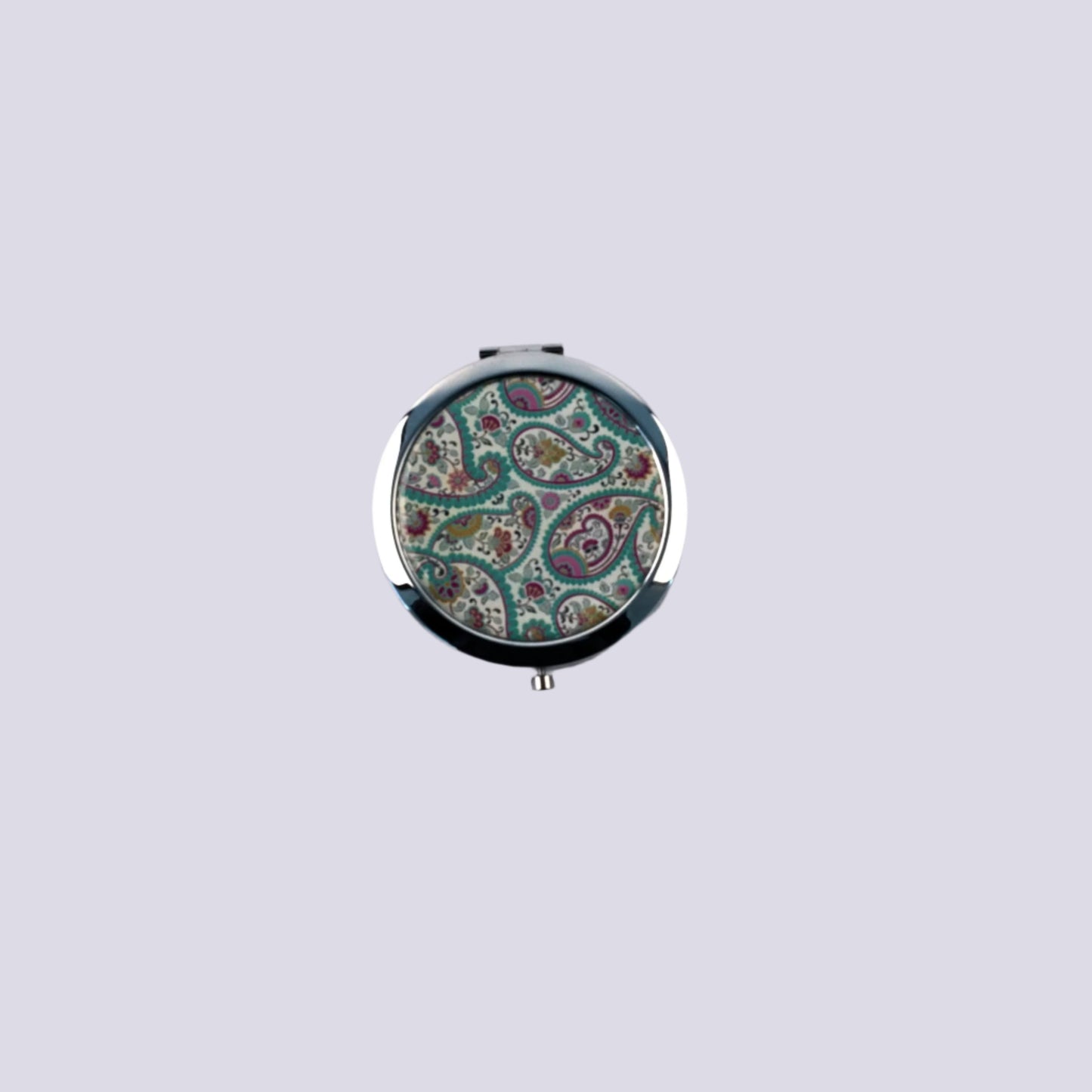 CindyClaire - Folding Pocket Mirror - Assorted Colors and Designs - Double-Sided 1X/2X Magnifying, Travel Mirror,Pocket Makeup Mirrors